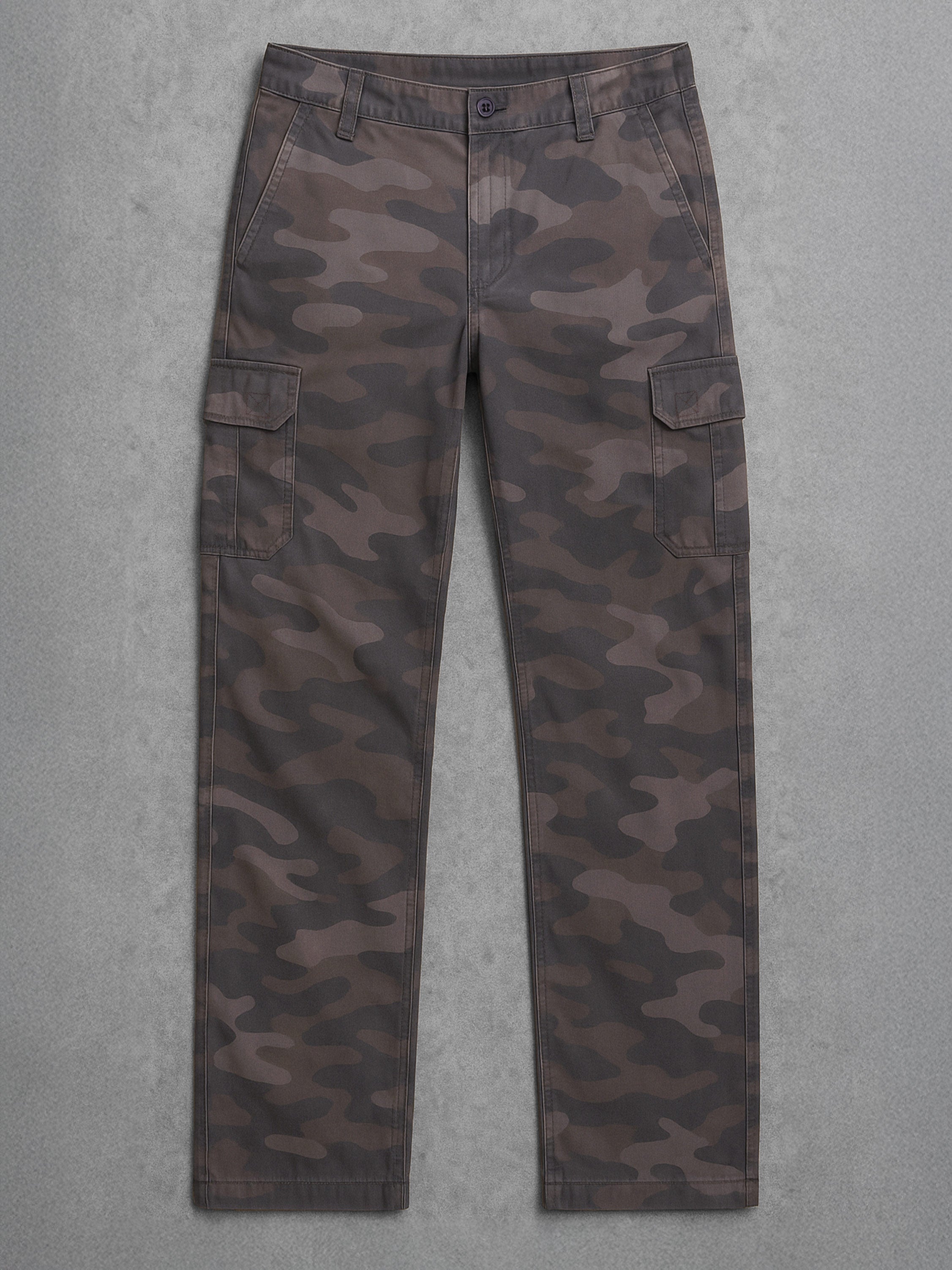 Jacob Camo Cargo Trousers - Grey – Kruze Clothing